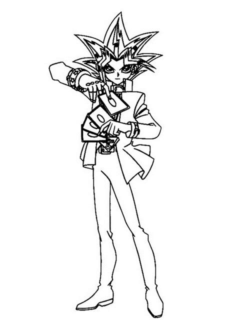 The manga's plot follows yugi mutou, who finds an artifact called the millennium puzzle, which holds the spirit of the pharaoh who has lost his memories. Free Printable Yugioh Coloring Pages For Kids