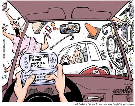 Texting And Driving Satire