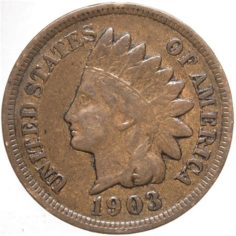 1903 P Indian Head Cent 34 Natural Brown For Sale Buy Now Online