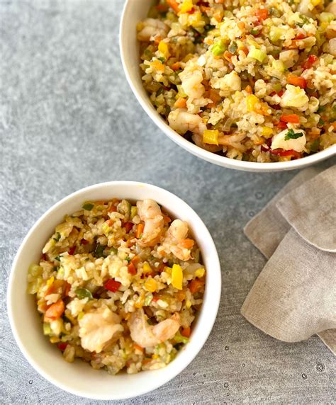 Caribbean Style Fried Rice With Shrimp And Pineapple