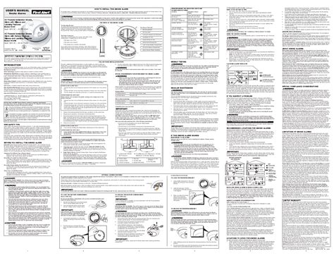 Smoke alarm review and test. BRK Electronics Smoke and Carbon Monoxide Alarm user's ...