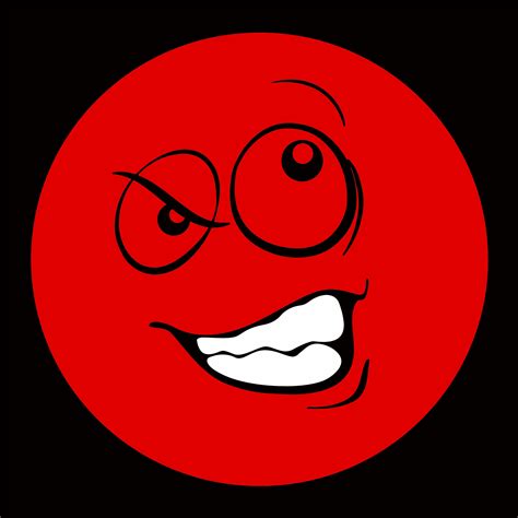 Clipart Red Smiley Emoticon 2