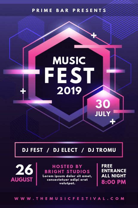 Modern Glossy Music Event Poster Concert Poster Design Music Concert Posters Music Festival