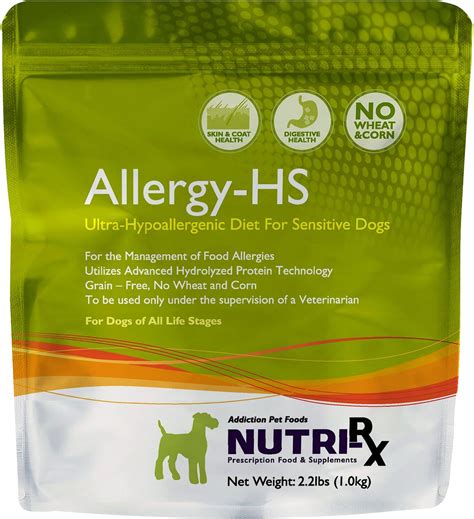 Addiction Nutri Rx Allergy Hs Ultra Hypoallergenic Dry Dog Food 22 Lb