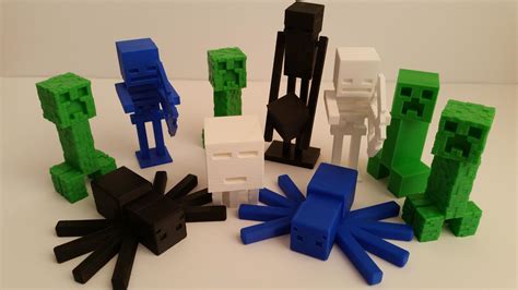 Minecraft 3d Printed Mobs 3dwithus