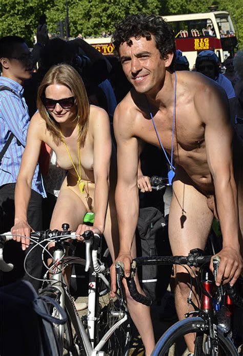 Skinny Posh Blonde London Wnbr World Naked Bike Ride Pict Gal