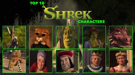 Top 10 Shrek Characters By Media201055 On Deviantart