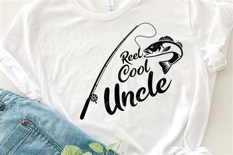 Reel Cool Uncle Svg T For Uncle Cut File Funny Fishing Etsy