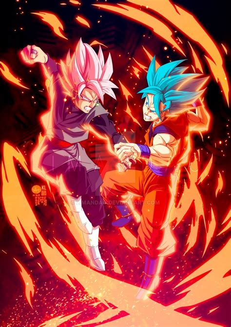 Black Goku Rose VS Goku SSGSS By Limandao On DeviantArt Dragon Ball Z