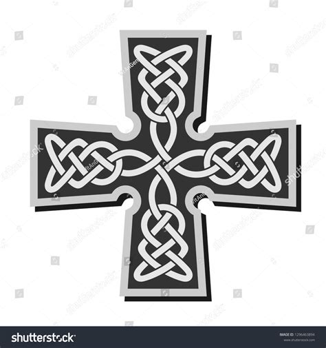 Celtic Cross Vector Ornament Stock Vector Royalty Free 1296463894