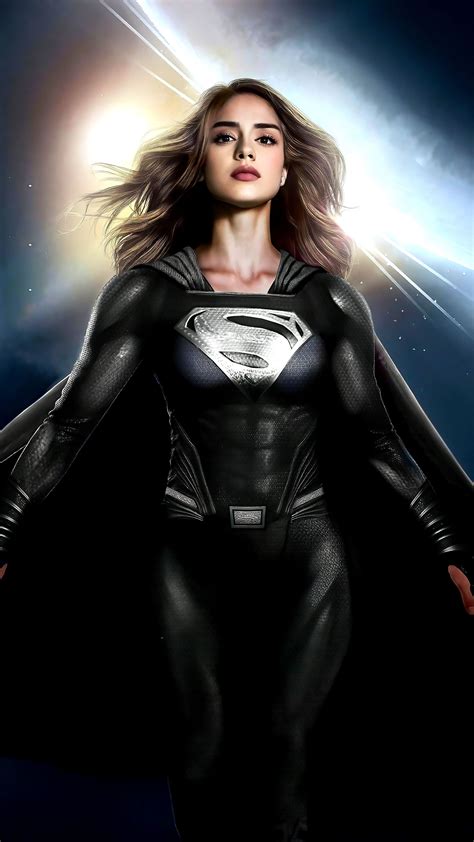 Supergirl Black Suit Cosplay 4k Wallpaper Photos Cantik
