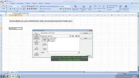 Créer Un Lien Hypertexte Vers Un Onglet Excel - Lien hypertexte Excel vers un fichier - YouTube