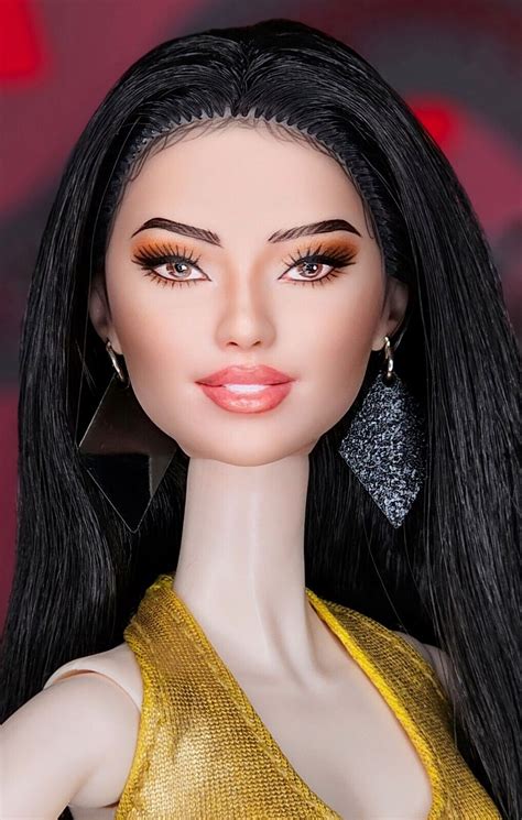 Ooak Repainted Barbie Fashionista Doll Nude Ebay