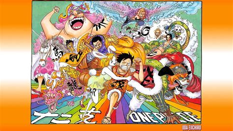 Some Colour Spread Including The Newest Onepiece Manga One