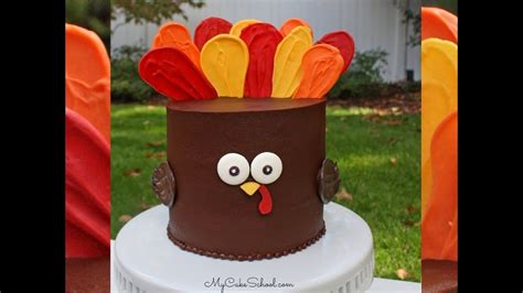 Easy Turkey Cake Tutorial Turkey Cake Fall Cakes Decorating Thanksgiving Cakes Decorating