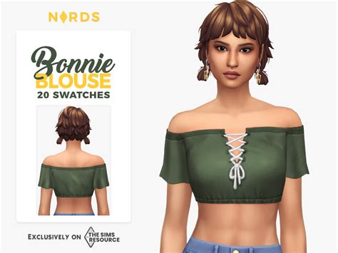 Bonnie Blouse A Sims 4 Cc Top