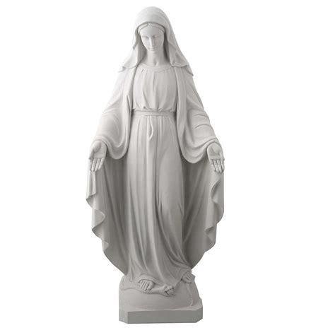 Estatua De Virgen De La Milagrosa 100cm Mármol Sintetico Venta Online