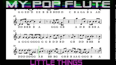 Little Things By One Direction Free Sheet Music Flute