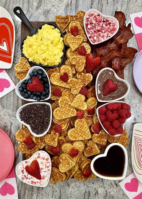 Valentine S Day Waffle Board By The Bakermama Valentines Food