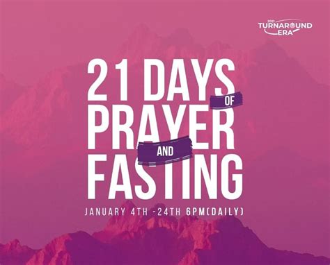 21 Days Of Fasting And Prayer