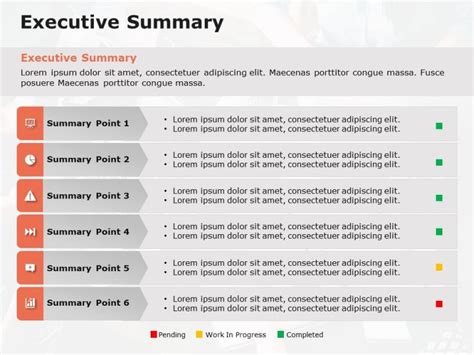 Executive Summary Slides Project Status Update Executive