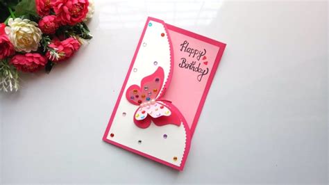 Learn how to create a birthday card,i have some pretty awesome ideas for you! Beautiful Handmade Birthday Card idea -DIY GREETING cards ...