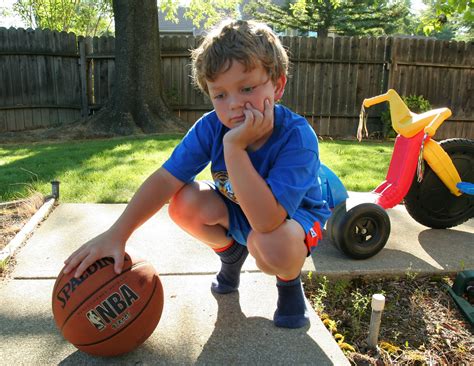 For kids, learning something new is one of the best things to do when you're bored. Bored | Aidan, bored, while posing with a basketball and a ...