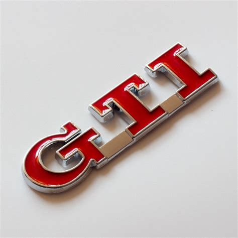 3d Gti Logo Car Emblem Badge Decal Sticker For Vw Golf Jetta Mk4 Mk5 Passat
