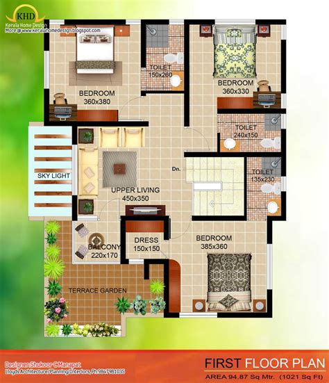 A traditional house can come in almost any form, as it represents the highly structured designs favored for centuries in both europe and america. 2035 Sq. Ft 4 Bedroom Contemporary Villa Elevation and ...