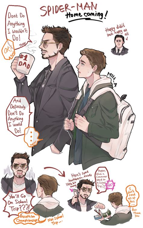 Spider Man Homecoming Peter Parker And Tony Stark