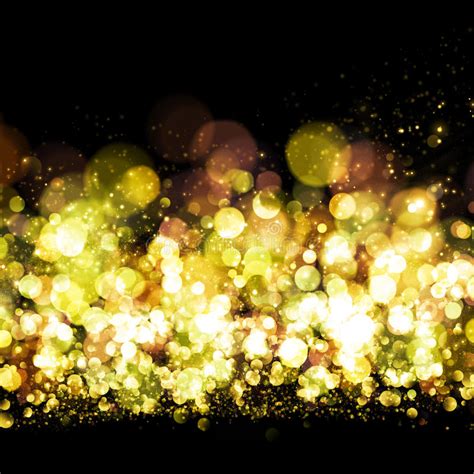 Gold Glitter Bokeh Background Stock Photo Image Of Glittering Lights
