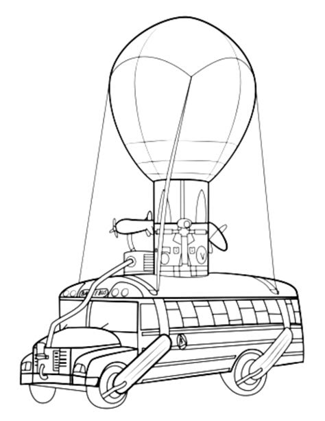 Maybe you would like to learn more about one of these? Fortnite Battle Bus coloring page | Free Printable ...