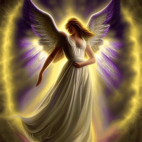 Amazing Beautiful Archangels Angelic Flying Angel Graphic · Creative