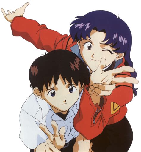 Shinji And Misato Render By Katelinelaine On Deviantart