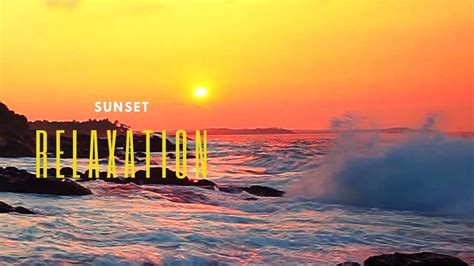 Ocean Waves Sounds Tropical Beach Sunset Relaxing Piano Music Nature
