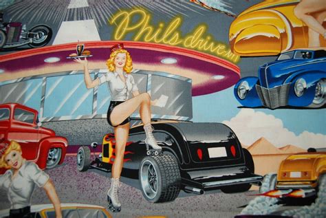 Phils Diner Sexy Car Hop Phils Diner Drive In Retro Pin Up Girls Cars