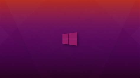 Windows 10 Purple Background Purple Pink Logo Operating System