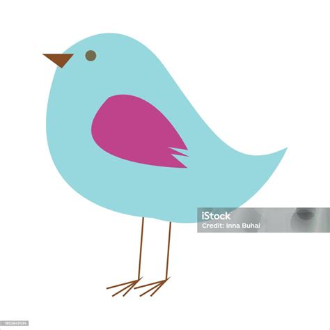 Illustration Of A Little Blue Bird Stock Illustration Download Image