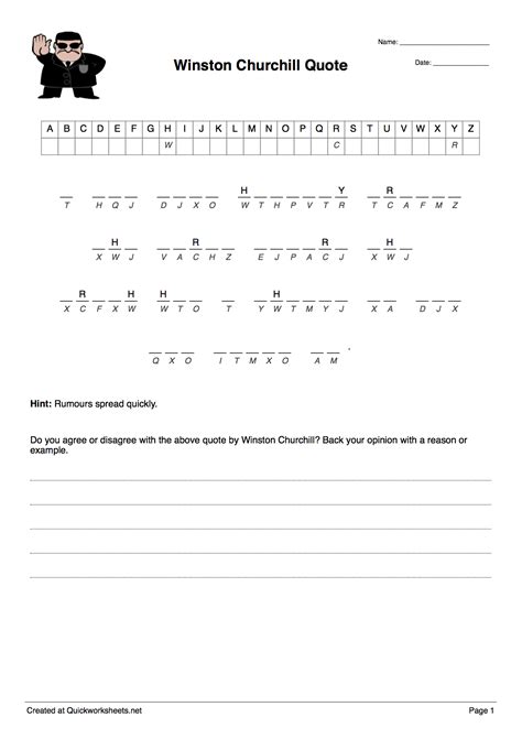 Most, as expected, are tailored towards the plan neighborhood, but in addition. Cryptogram Puzzle Worksheet Maker