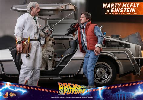 Hot Toys Back To The Future Marty Mcfly And Einstein And Doc Brown 16th