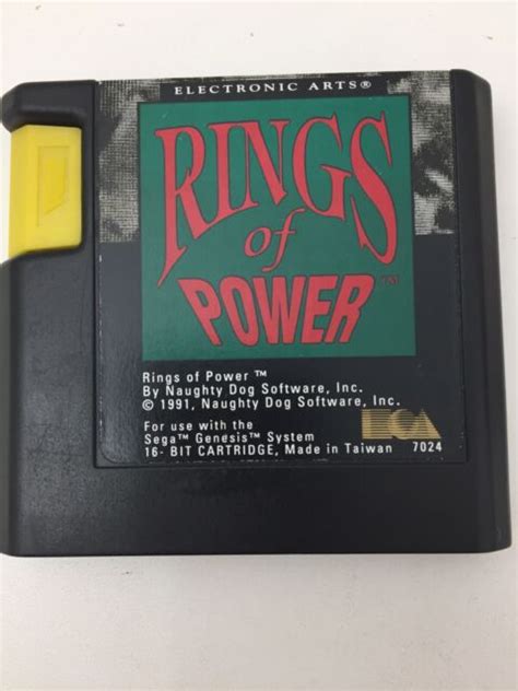 Rings Of Power Sega Genesis Cart Only Good Condition Ebay