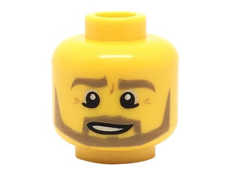 Lego Minifigure Head Man Beard And Moustache Extra Extra Bricks