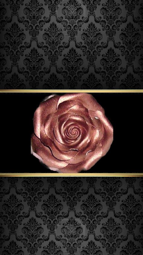 Blackgold And Rose Gold Wallpaperby Artist Unknown Gold