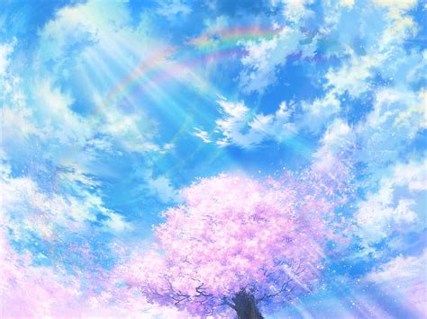 1366x768px Free Download Hd Wallpaper Sakura Tree Painting Light