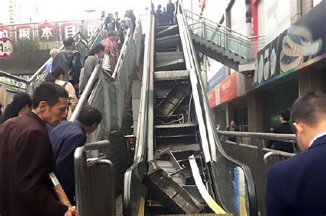 Broken Escalator Eats Its Own Stairway In Bizarre Malfunction Which