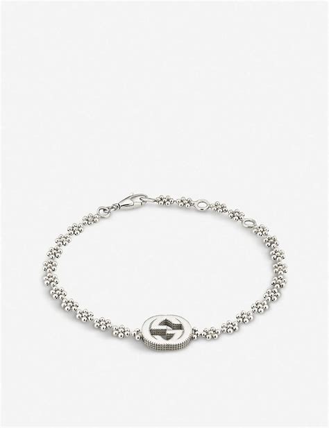 Gucci Interlocking G Sterling Silver Bracelet