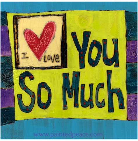 I Love You So Much Metal Print 6 By 6 Painted Peace The Art Of