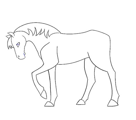 Download horse cartoon drawing and use any clip art,coloring,png graphics in your website, document or presentation. How to draw a Simple Horse | Easy Drawing Guides