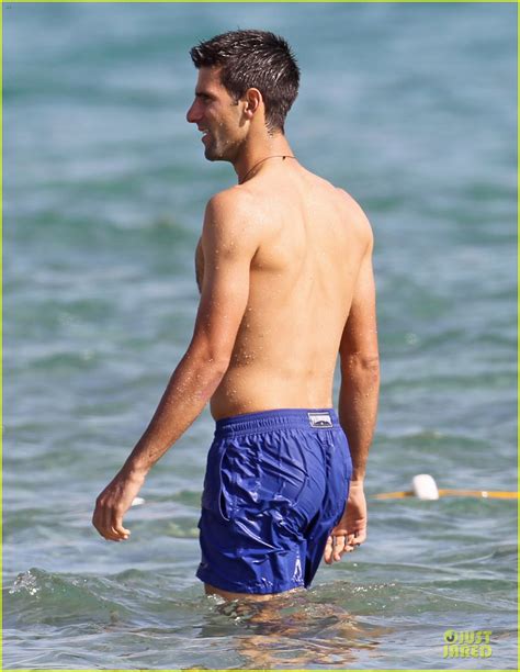 Novak Djokovic Enjoys Shirtless Vacation After French Open Defeat Photo Novak