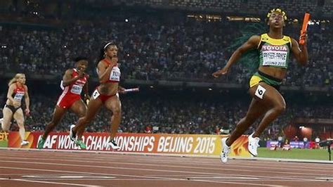 Fraser Pryce Leads Jamaican Women To Relay Gold Sbs News